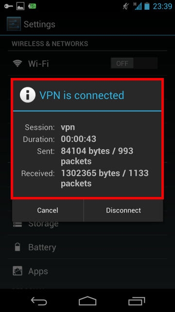 free internet using vpn settings